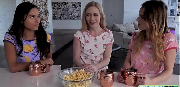  Zoe Bloom, Emma Starletto, Quinton James Tiny Pussies In Pajamas